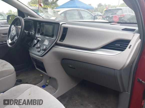 2017 Toyota Sienna LE with VIN 5TDJZ3DC9HS164792, listed as a IAAI auction lot 42263886 with 186,018 mi miles and . Bid and sale history available at DreamBid. Image 5.