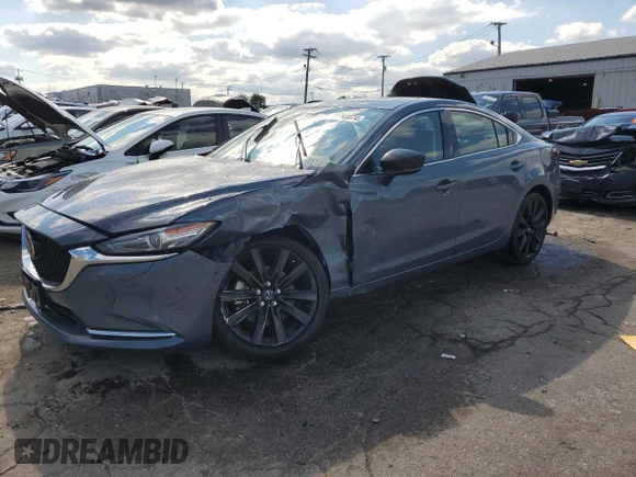 2021 Mazda 6 Grand Touring Reserve with VIN JM1GL1WY1M1616461, listed as a Copart auction lot 72760074 with 26,377 mi miles and Salvage Title. Bid and sale history available at DreamBid. Image 1.