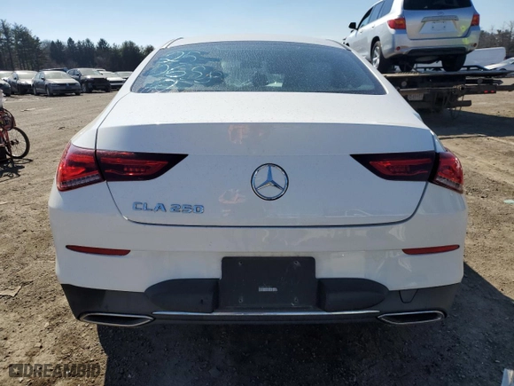 2020 Mercedes-Benz CLA with VIN WDD5J4GBXLN037037, listed as a Copart auction lot 47342465 with 48,997 mi miles and Salvage Title. Bid and sale history available at carsss.com. Image 6.