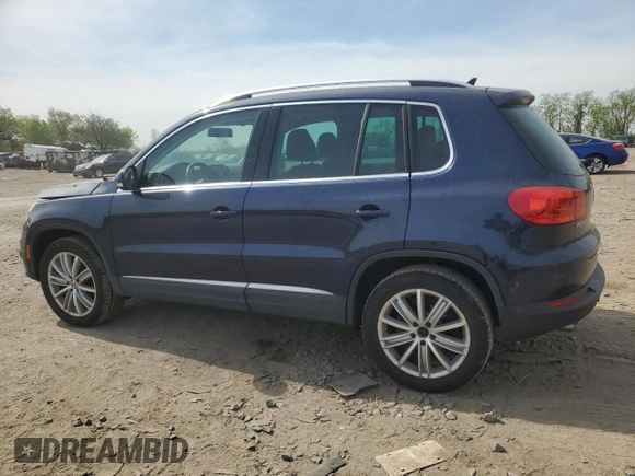 2012 Volkswagen Tiguan S with VIN WVGBV7AX1CW561870, listed as a Copart auction lot 53932255 with 105,972 mi miles and Salvage Title. Bid and sale history available at DreamBid. Image 2.