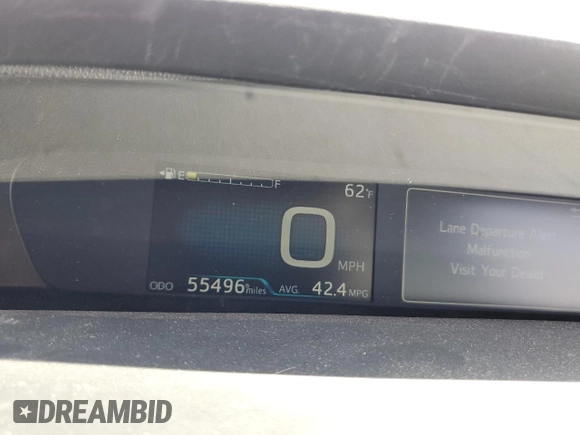 2019 Toyota Prius L Eco with VIN JTDKARFU0K3074279, listed as a Copart auction lot 50806805 with 55,496 mi miles and Salvage Title. Bid and sale history available at carsss.com. Image 9.