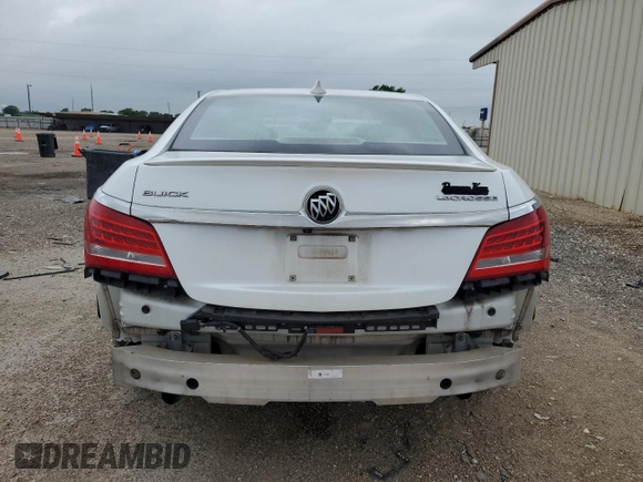2016 Buick LaCrosse Premium I with VIN 1G4GD5G32GF166216, listed as a Copart auction lot 54379135 with 39,984 mi miles and Salvage title. Bid and sale history available at DreamBid. Image 6.