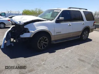 2007 Ford Expedition Eddie Bauer with VIN 1FMFU17587LA73062, listed as a Copart auction lot 55569925 with 209,998 mi miles and Salvage title. Bid and sale history available at DreamBid. Image 1.