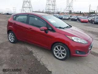 2015 Ford Fiesta SE with VIN 3FADP4EJ6FM186824, listed as a IAAI auction lot 41847042 with 158,304 mi miles. Bid and sale history available at carsss.com. Image 1.