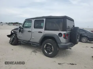 2018 Jeep Wrangler Unlimited Sport с VIN 1C4HJXDG1JW151623, выставлен на аукционе Copart как лот 53703055 с пробегом 54 186 миль миль и Списание • Salvage title. История ставок и продаж доступна на DreamBid. Изображение 2.
