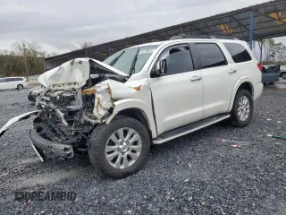 2010 Toyota Sequoia Platinum with VIN 5TDYY5G14AS030012, listed as a Copart auction lot 84198654 with 320,684 mi miles and Salvage Title. Bid and sale history available at carsss.com. Image 1.