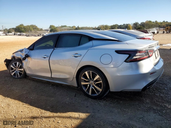 2020 Nissan Maxima SL with VIN 1N4AA6DV3LC369552, listed as a Copart auction lot 76808604 with 91,714 mi miles and Salvage Title. Bid and sale history available at carsss.com. Image 2.