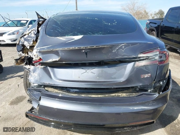 2021 Tesla Model S Plaid with VIN 5YJSA1E66MF452244, listed as a IAAI auction lot 41603437 with 39,290 mi miles. Bid and sale history available at carsss.com. Image 16.