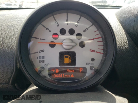 2013 MINI Countryman S with VIN WMWZC3C5XDWP22342, listed as a Copart auction lot 49702823 with 104,441 mi miles and Non repairable. Bid and sale history available at DreamBid. Image 9.