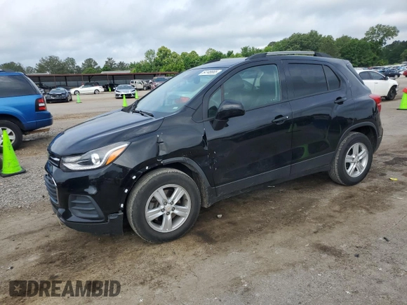 2021 Chevrolet Trax LT with VIN KL7CJLSB1MB322910, listed as a Copart auction lot 54146665 with 103,229 mi miles and Salvage title. Bid and sale history available at DreamBid. Image 1.