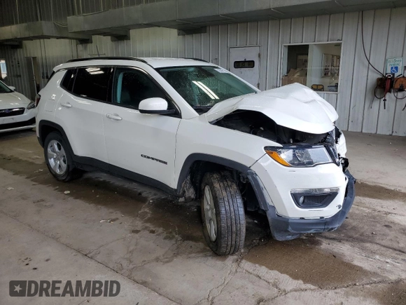 2021 Jeep Compass Altitude with VIN 3C4NJDBB4MT520798, listed as a Copart auction lot 58846915 with 51,819 mi miles and Non repairable. Bid and sale history available at DreamBid. Image 4.