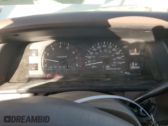 1997 Toyota T100 SR5 with VIN JT4UN24D4V0049432, listed as a Copart auction lot 83629774 with 208,803 mi miles and Salvage Title. Bid and sale history available at DreamBid. Image 9.