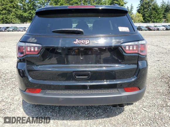 2020 Jeep Compass Latitude with VIN 3C4NJCBB8LT166292, listed as a Copart auction lot 59352365 with 81,397 mi miles and Salvage title. Bid and sale history available at DreamBid. Image 6.