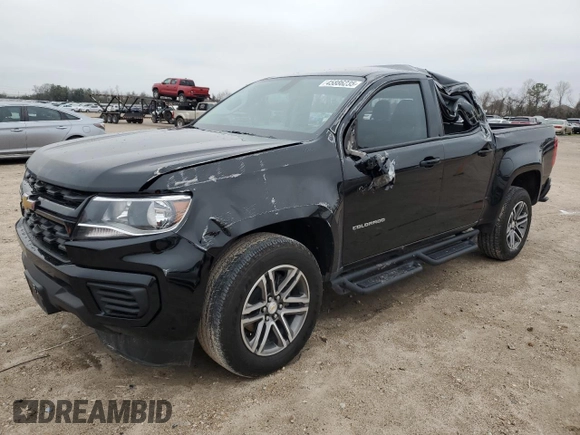 2022 Chevrolet Colorado 2WD Work Truck with VIN 1GCGSBEA3N1305726, listed as a Copart auction lot 45886235 with 31,105 mi miles and Clean title. Bid and sale history available at DreamBid. Image 1.