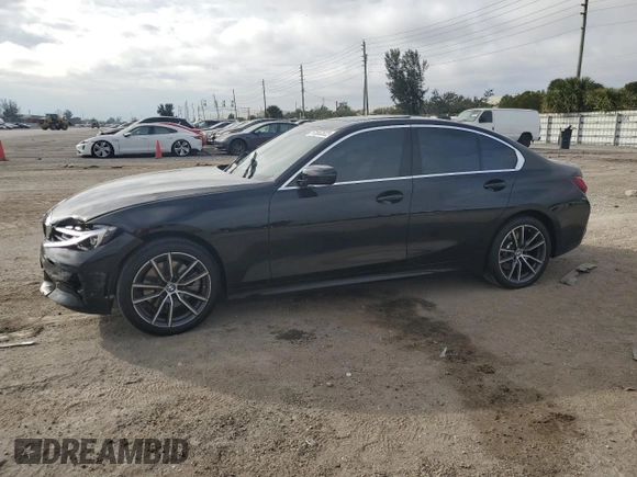 2022 BMW 3 Series 330i with VIN 3MW5R1J06N8C62714, listed as a Copart auction lot 71552322 with 9,664 mi miles. Bid and sale history available at carsss.com. Image 1.
