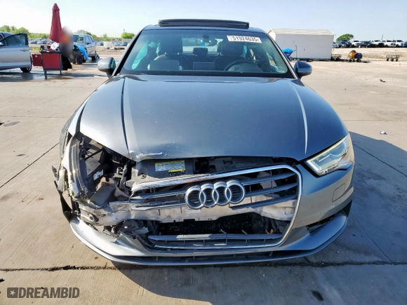 2015 Audi A3 2.0T Premium with VIN WAUBFGFF1F1076631, listed as a Copart auction lot 51924635 with 48,339 mi miles and Salvage Title. Bid and sale history available at carsss.com. Image 5.