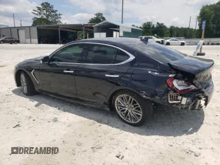 2021 Genesis G70 2.0T with VIN KMTG34LA7MU070211, listed as a Copart auction lot 59613564 with 18,062 mi miles and Salvage Title. Bid and sale history available at carsss.com. Image 2.