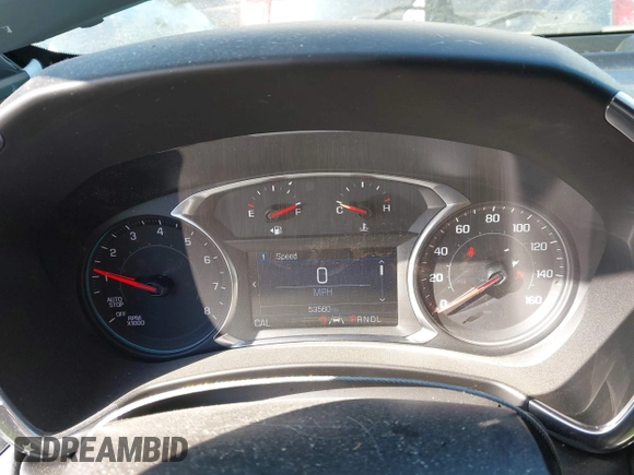 2020 Chevrolet Equinox LT with VIN 3GNAXKEV7LL262385, listed as a IAAI auction lot 41888039 with 53,558 mi miles. Bid and sale history available at carsss.com. Image 7.