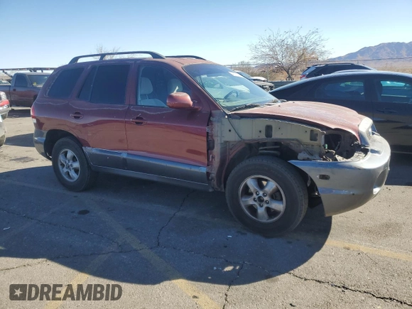 2005 Hyundai Santa Fe GLS with VIN KM8SC13D85U933502, listed as a Copart auction lot 42212285 with 199,563 mi miles and Salvage Title. Bid and sale history available at carsss.com. Image 4.