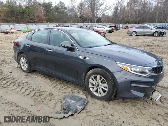 2017 Kia Optima LX with VIN KNAGT4L37H5149438, listed as a Copart auction lot 84454954 with 130,286 mi miles and Salvage Title. Bid and sale history available at carsss.com. Image 4.