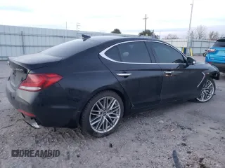 2021 Genesis G70 2.0T with VIN KMTG34LA0MU070213, listed as a Copart auction lot 82487324 with 29,149 mi miles and Salvage Title. Bid and sale history available at DreamBid. Image 3.