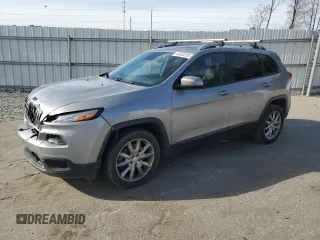 2018 Jeep Cherokee Limited with VIN 1C4PJLDXXJD558601, listed as a Copart auction lot 45552205 with 151,664 mi miles and Salvage title. Bid and sale history available at DreamBid. Image 1.