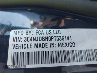 2023 Jeep Compass Latitude with VIN 3C4NJDBN0PT536141, listed as a IAAI auction lot 41974206 with 54,052 mi miles and . Bid and sale history available at DreamBid. Image 9.