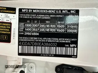 2014 Mercedes-Benz M 550 z VIN 4JGDA7DB0EA386032, wystawiony jako Copart lot #61507465 z przebiegiem 131 078 mil mil oraz Czysty tytuł • Clean title. Historia ofert i sprzedaży dostępna na DreamBid. Obrazek 10.