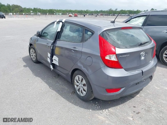 2017 Hyundai Accent SE with VIN KMHCT5AE7HU338751, listed as a IAAI auction lot 41974798 with 96,638 mi miles. Bid and sale history available at carsss.com. Image 3.