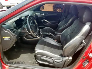 2016 Hyundai Veloster Turbo with VIN KMHTC6AE1GU273481, listed as a Copart auction lot 59571615 with 117,232 mi miles and Salvage title. Bid and sale history available at DreamBid. Image 7.