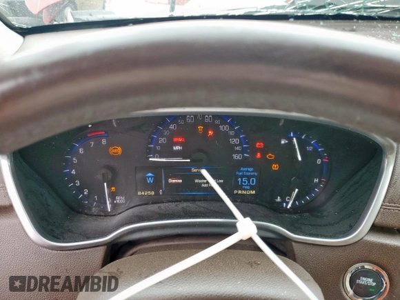 2014 Cadillac SRX Premium Collection with VIN 3GYFNGE39ES546393, listed as a Copart auction lot 57261145 with 84,258 mi miles and Salvage title. Bid and sale history available at DreamBid. Image 9.