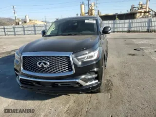 2021 Infiniti QX80 LUXE with VIN JN8AZ2AE7M9271353, listed as a Copart auction lot 47233415 with 76,521 mi miles and Salvage Title. Bid and sale history available at carsss.com. Image 11.