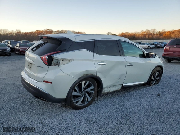 2016 Nissan Murano SL with VIN 5N1AZ2MG9GN151053, listed as a Copart auction lot 83738844 with 134,339 mi miles and Salvage Title. Bid and sale history available at carsss.com. Image 3.