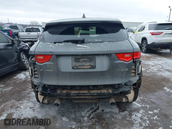 2018 Jaguar F-Pace 25t Prestige with VIN SADCK2FX4JA351050, listed as a IAAI auction lot 41554865 with 107,341 mi miles and . Bid and sale history available at DreamBid. Image 17.