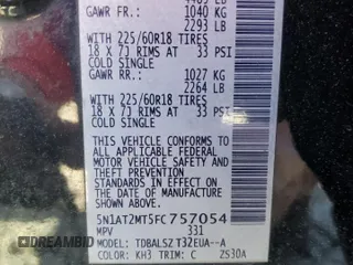 2015 Nissan Rogue SL with VIN 5N1AT2MT5FC757054, listed as a Copart auction lot 50357205 with 179,112 mi miles and Salvage Title. Bid and sale history available at carsss.com. Image 13.