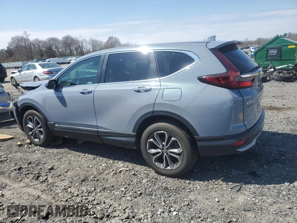 2021 Honda CR-V EX-L with VIN 2HKRW2H82MH625603, listed as a Copart auction lot 51992075 with 32,482 mi miles and Salvage Title. Bid and sale history available at DreamBid. Image 2.