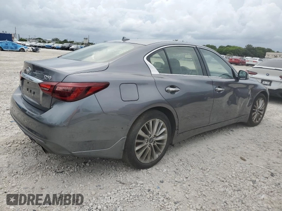 2019 Infiniti Q50 Luxe с VIN JN1EV7ARXKM552889, выставлен на аукционе Copart как лот 60649415 с пробегом 58 128 миль миль и Списание • Salvage title. История ставок и продаж доступна на DreamBid. Изображение 3.