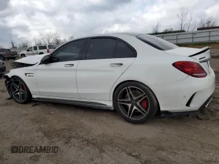 2016 Mercedes-Benz C 63 S AMG with VIN 55SWF8HB3GU100097, listed as a Copart auction lot 43960735 with Not provided miles and Salvage title. Bid and sale history available at DreamBid. Image 2.