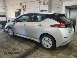 2025 Nissan LEAF S with VIN 1N4AZ1BV0SC550573, listed as a Copart auction lot 83571314 with 4,604 mi miles and Salvage Title. Bid and sale history available at carsss.com. Image 2.