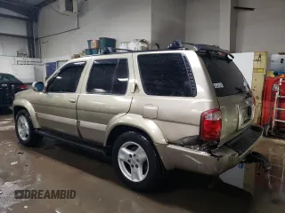2002 Infiniti QX4 Luxury z VIN JNRDR09Y12W256115, wystawiony jako Copart lot #46263245 z przebiegiem 162 238 mil mil oraz Szkoda całkowita • Salvage title. Historia ofert i sprzedaży dostępna na DreamBid. Obrazek 2.