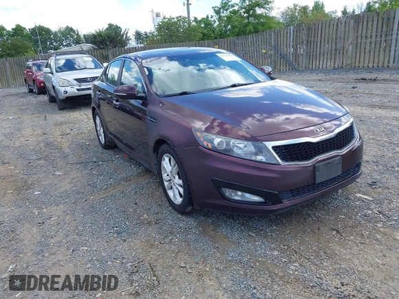 2012 Kia Optima LX with VIN 5XXGM4A77CG033361, listed as a IAAI auction lot 42210159 with 214,137 mi miles and . Bid and sale history available at carsss.com. Image 1.