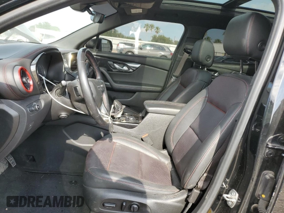 2021 Chevrolet Blazer RS with VIN 3GNKBERS4MS560615, listed as a Copart auction lot 51508685 with 63,207 mi miles and Salvage title. Bid and sale history available at DreamBid. Image 7.