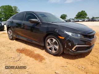 2019 Honda Civic LX with VIN 2HGFC2F61KH554009, listed as a Copart auction lot 55320525 with 63,176 mi miles and Salvage Title. Bid and sale history available at DreamBid. Image 4.
