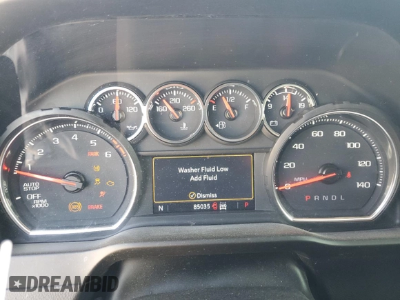 2021 Chevrolet Silverado 1500 LT with VIN 1GCUYDED8MZ341788, listed as a Copart auction lot 76595694 with 85,035 mi miles and Salvage Title. Bid and sale history available at carsss.com. Image 9.
