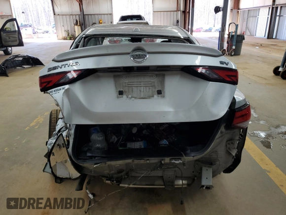 2021 Nissan Sentra SV with VIN 3N1AB8CV0MY229989, listed as a Copart auction lot 48766635 with Not Provided miles and Salvage Title. Bid and sale history available at carsss.com. Image 6.