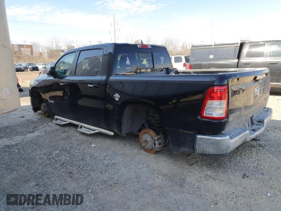 2019 Ram 1500 Big Horn/Lone Star with VIN 1C6RRFFG6KN920247, listed as a Copart auction lot 46715225 with 70,191 mi miles and Salvage Title. Bid and sale history available at carsss.com. Image 2.