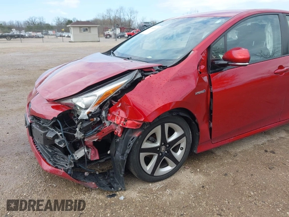 2017 Toyota Prius Two with VIN JTDKARFU8H3527802, listed as a IAAI auction lot 42068099 with 102,152 mi miles. Bid and sale history available at carsss.com. Image 18.