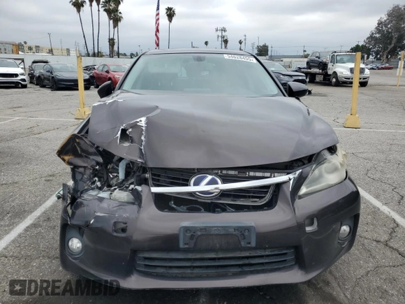 2011 Lexus CT 200h with VIN JTHKD5BHXB2016726, listed as a Copart auction lot 54628455 with 189,212 mi miles and Salvage title. Bid and sale history available at DreamBid. Image 5.