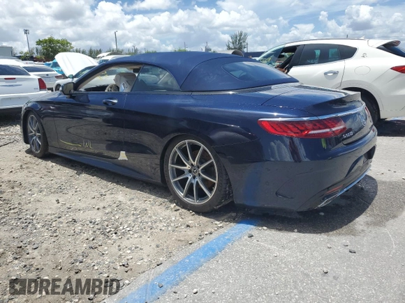 2019 Mercedes-Benz S-Class S 560 with VIN WDDXK8DB4KA038059, listed as a Copart auction lot 63028734 with 40,327 mi miles and Non Repairable. Bid and sale history available at carsss.com. Image 2.
