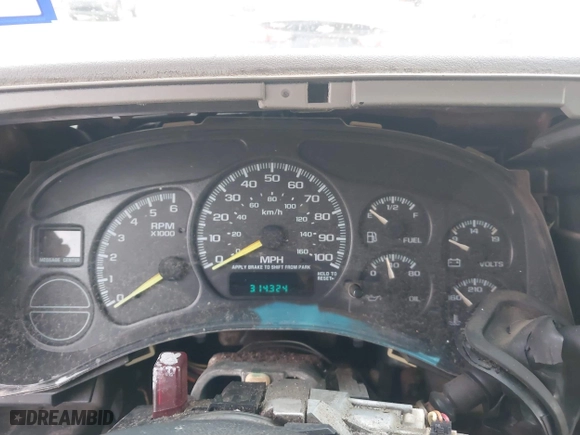 2000 Chevrolet Silverado 1500 LS with VIN 2GCEC19T1Y1408829, listed as a IAAI auction lot 41230976 with 314,324 mi miles. Bid and sale history available at carsss.com. Image 7.